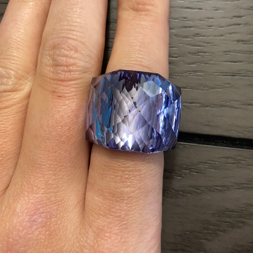 Swarovski Chunky Blue Nirvana Ring